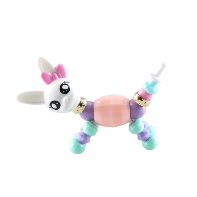 Новые магические бусины браслет животное Шарм DIY браслет для детей творческие DIY игрушки