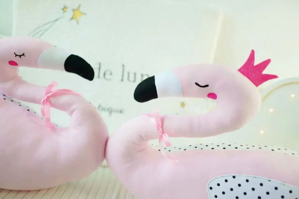 Travesseiro do Bebê Decoração do Quarto da Cama das Crianças Rosa Cisne Acompanhar Flamingo Travesseiro Almofada Bebê Dormindo Boneca Brinquedos Cor ou 14 High Quality Brinquedos e hobbies