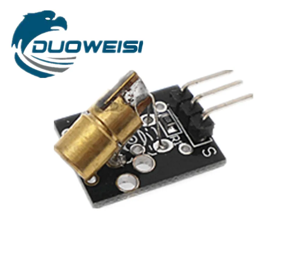 5Pcs KY-008 5V 3pin 650nm Transmitter Dot Diode Copper Head Red Laser Module Fo