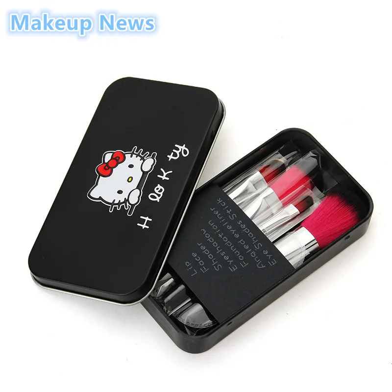 Набор кистей для макияжа Hello Kitty 7 шт./лот|cosmetic kit|cosmetic set makeup kitset cosmetics |