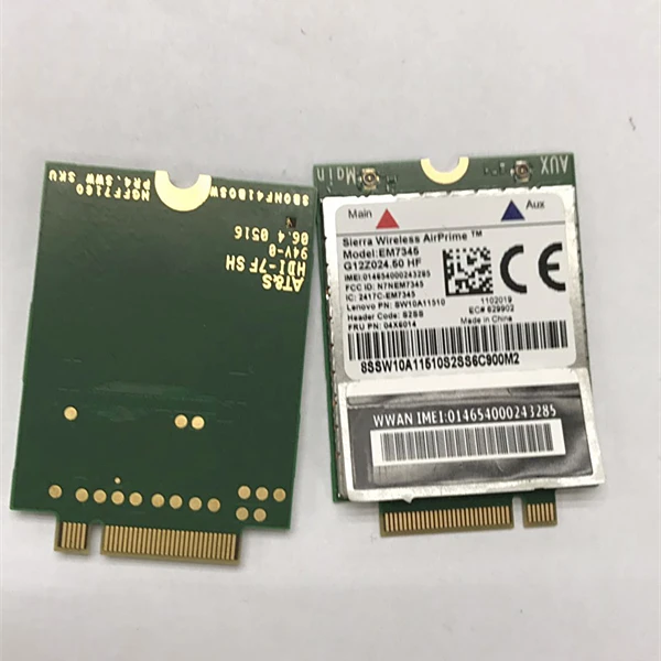 Для IBM lenovo Thinkpad T440 T540P W540 L440 X240 X1 Carbon 4G Module EM7345 NGFF M.2 WWAN Card 04X6014 4G LTE/HSPA+ 42Mbps Card