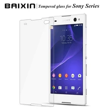 Top Quality 0 3mm 9H Tempered Glass film For Sony Xperia C3 D2533 C5 E5553 E3