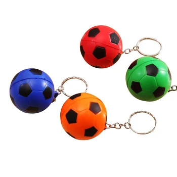 

FREE SHIPPING BY DHL 100pcs/lot Mini Football Keychains PU Football Keyrings keychain for Sports Gifts
