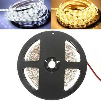 

Mrosaa Flexible Closet LED Strip Light 5M 24W 300LED SMD3528 Night Light Lamp Waterproof DC12V Wardrobe Cabinet Stairs Led Light