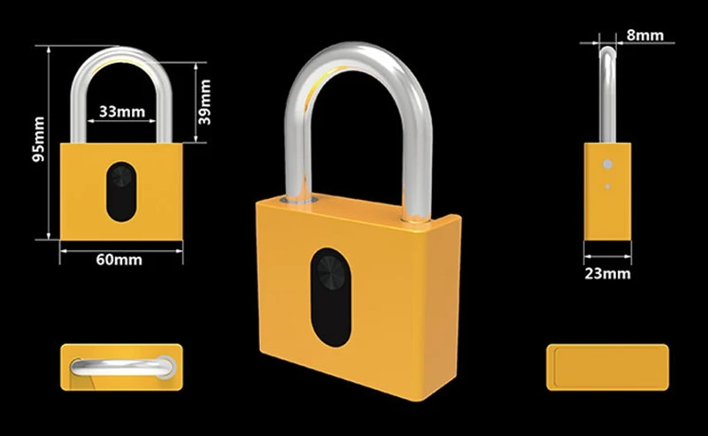 Anti-theft Keyless Mobile Phone APP Unlock Waterproof Smart Bluetooth Padlock 5