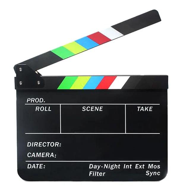 Set Ciak Acrilico Per Registi - 25,4x30,5 Cm Con Pennarelli, Gomma E Chiave Esagonale - Foto 2