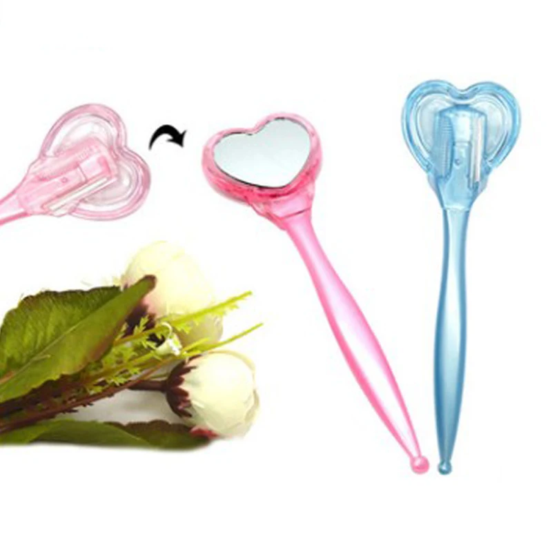 

Anti-bacterial Sharp Eyebrow Knife Tool Shaving Scraping Knife Eyebrow With Eyebrow Comb With Mirror One Of The Three