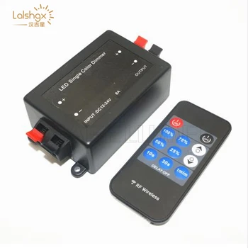 

DC12V-24V Mini 11key RF Wireless Remote Brightness Dimmer Switch Controller for 5050 3528 2835 Single Color LED Strip Light Tape