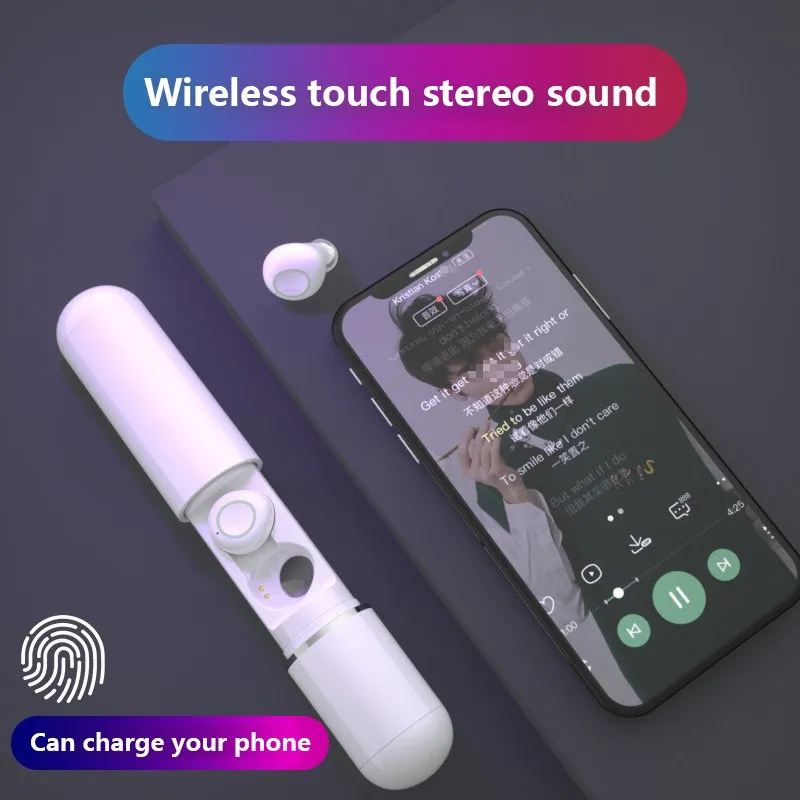 

S10 Bluetooth 5.0 Wireless Touch Earphone Sport Wireless Earphones Binaural Stereo Surround Support Wake Siri waterproof headset