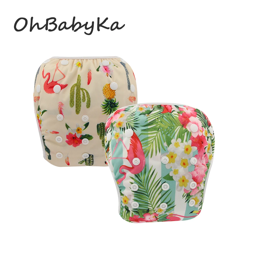 

Ohbabyka Unicorn Swim Pants Baby Reusable Swimming Pool Pant One Size Adjustable Infant Baby Swim Diaper for Kids 2Pcs/lot