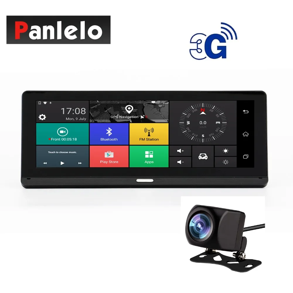 

Panlelo 784 Car GPS Navigation On Dash Camera DVR 7.84" Android System 3G/4G Network Quad Core 1GB RAM 16GB ROM Reverse Camera