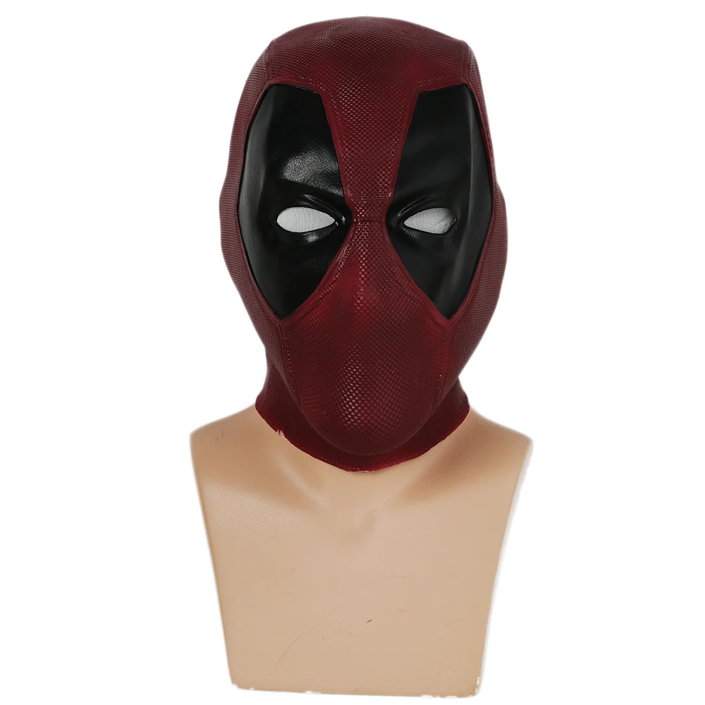 XCOSER обновленная маска для косплея из фильма Vesion Deadpool, красный латексный шлем на всю голову, костюм для косплея Deadpool, реквизит, маска на Хэллоуин