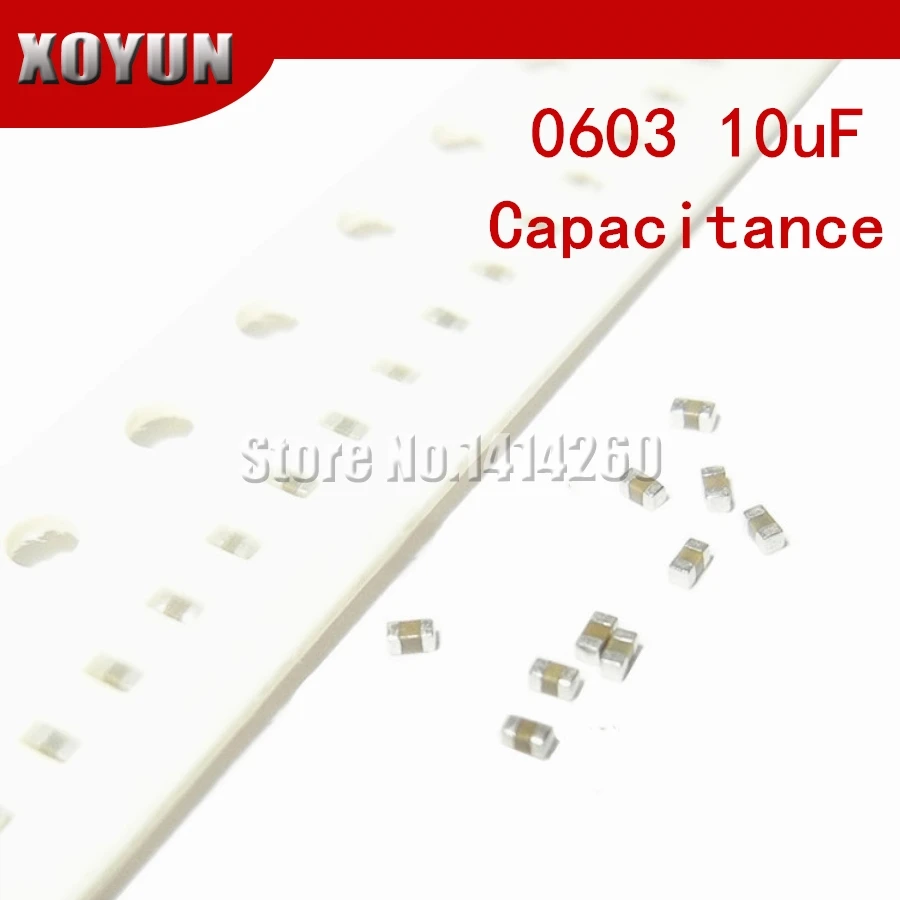 

100pcs 0603 10uF X5R Error 20% 6.3V 0603 106 SMD Thick Film Chip Multilayer Ceramic Capacitor