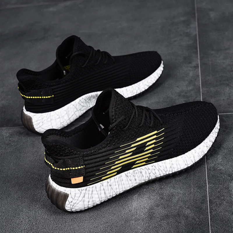 

2019 Hot Sale Four Seasons Running Shoes Men Lace-up Athletic Trainers Zapatillas Sports Male Shoes Outdoor Walking Sneakers