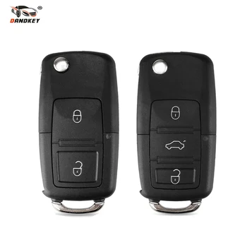 

DANDKEY 1x Flip Folding Remote 2 3 Buttons Key Shell Case Fob Without Blade For VW Volkswagen Bora Passat Golf Polo Jetta Touran