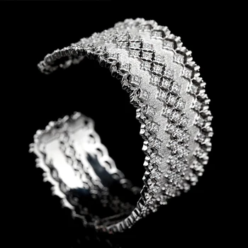 

925 Silver Zircon Bracelet Silver Bars 925 Jewelry for Women European Court Style Retro Style