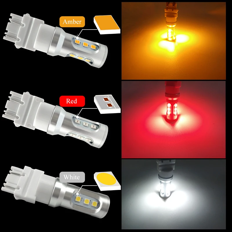 CNSUNNY светильник 3157 светодиодный лампы P27/5 Вт P27/7 Вт T25 3030 9SMD супер яркий 12В дневные ходовые огни поворотник с резервным копированием стояночный тормоз заднего хода светильник