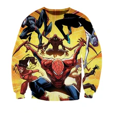 Spiderman Sweatshirts Hoodie 3D Men Printed Streetwear Sweatshirt Teens Boys Cartoon Korean Ulzzang Clothes Oversized Tracksuits