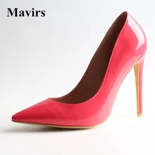 MAVIRS Fashion Pointed Toe Super High Heels Women Pumps Ladies Shoes Stiletto Female Footwear Yellow Party Dress Shoes