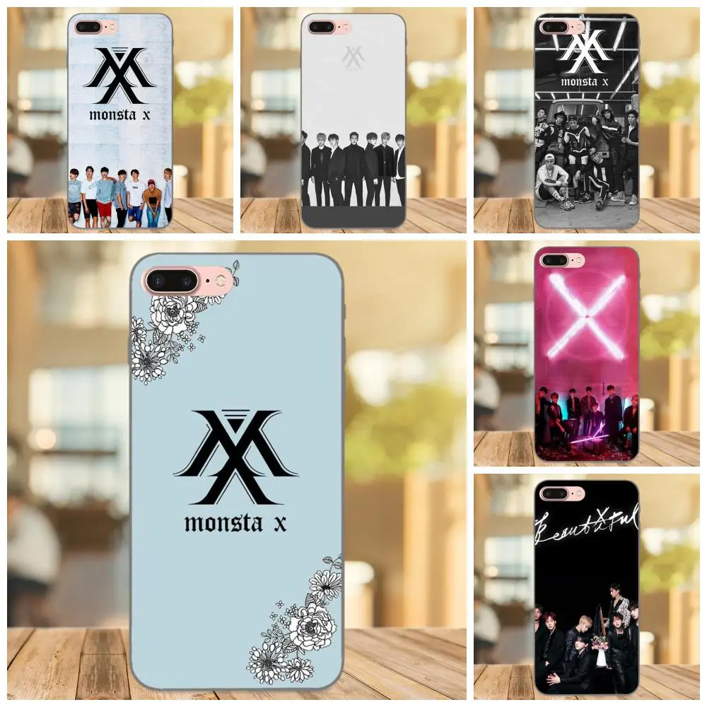 Уникальный мультяшный узор Monsta X Kpop для Samsung Galaxy I9082 Note 4 8 9 S3 S4 S5 S6 S7 S8 S9 S10 Edge Plus Lite