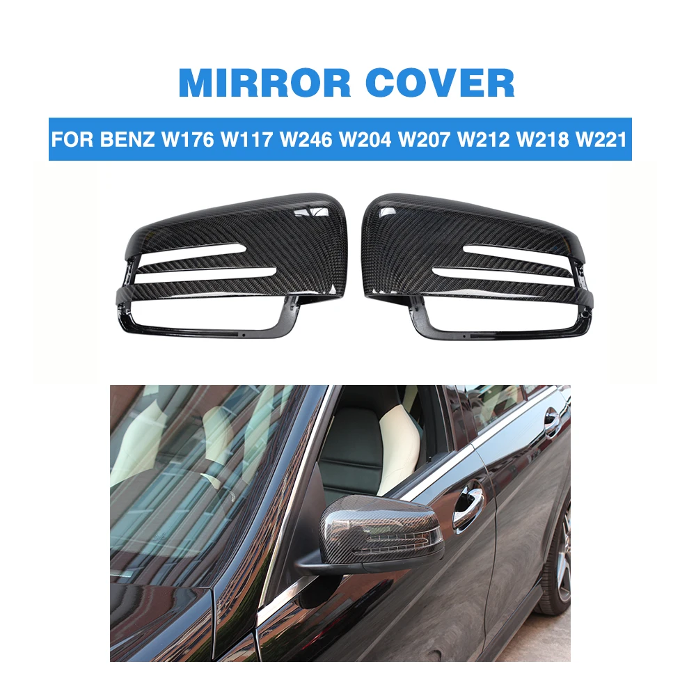 Carbon Fiber Replace Type Car Side Mirror Covers Rearview Mirror Caps