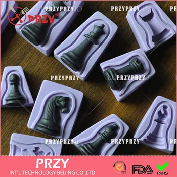 

3D Chess silicone fandont mold Silica gel moulds 3D Chess Chocolate molds candy mould Chesses silicone molds Chesses gumpaste