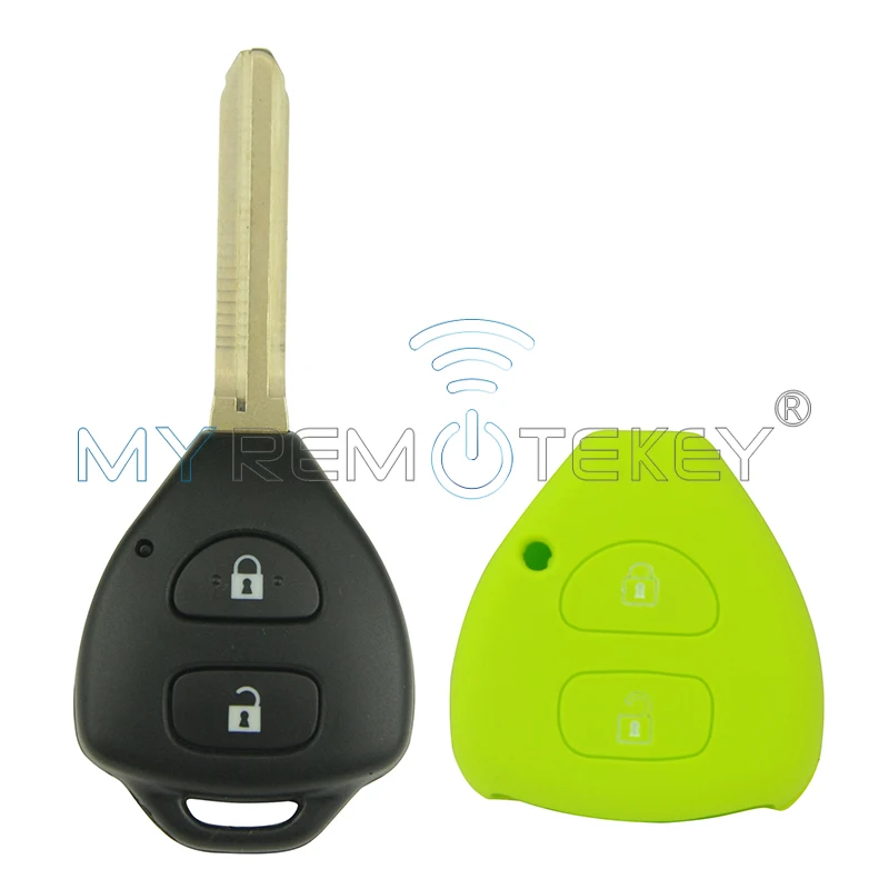

Remtekey car remote Silicone key Case shell 2 button for Toyota Camry Avalon Matrix RAV4 remtekey