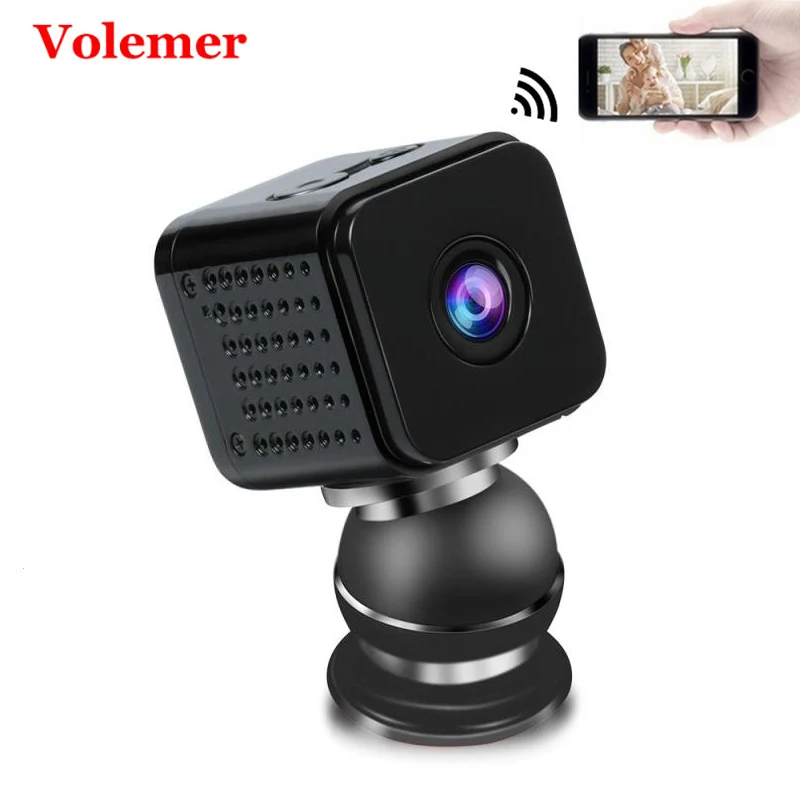

Volemer Mini Wifi Camera DVR Wireless IP Camcorder 1080P HD Wide Angle Sport DV Video Recorder Camera Night Version Camera PK C1