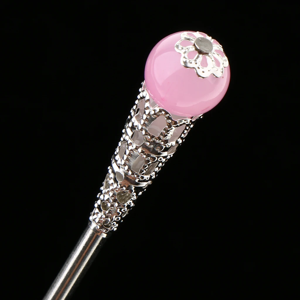 Womens Retro Traditional Chinese Wedding Floral Tassels Bells Hair Stick Chignon Chopsticks Headwear Jewelry