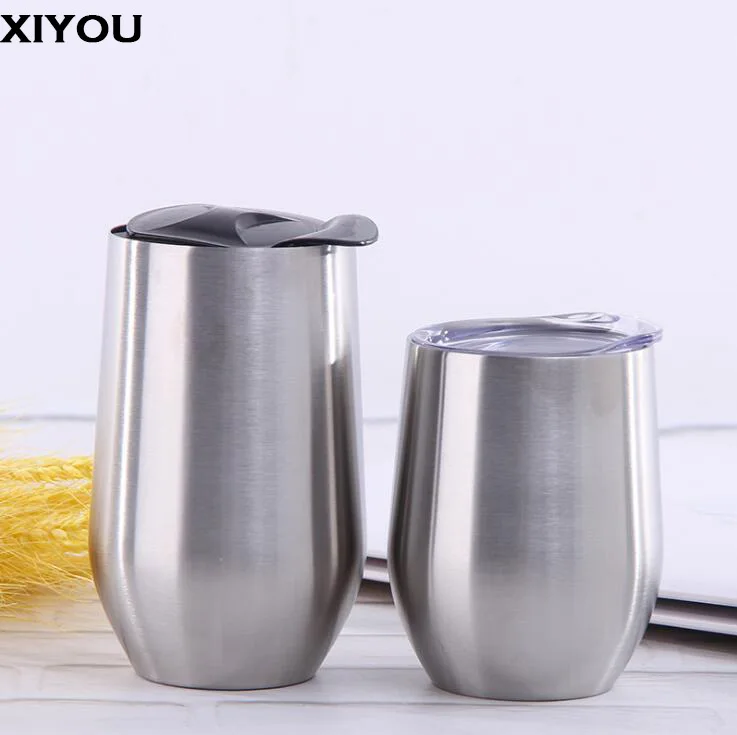 

XIYOU 2018 New Cute Smart 9oz 12oz Double-layer Walled Stainless Steel Insulation Red Wine or Beverage Cup Insulated Tumbler