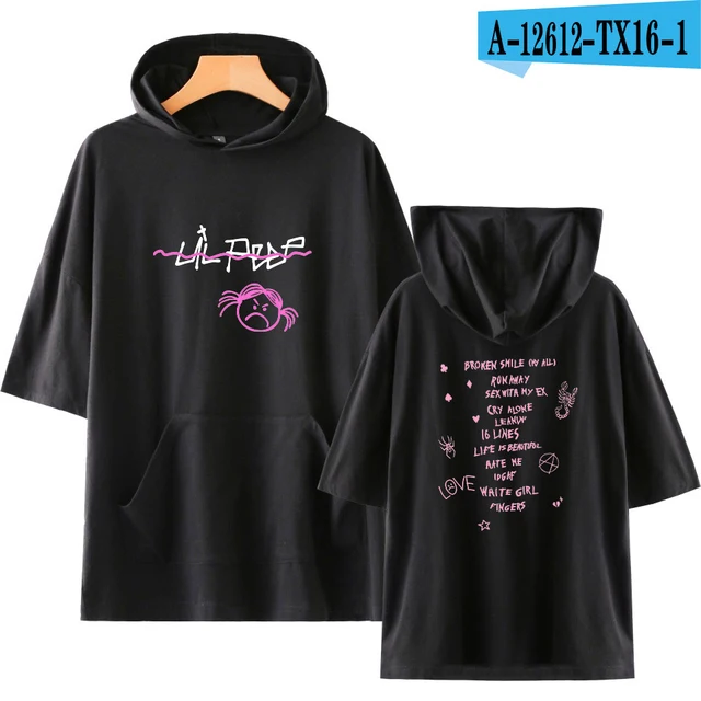 lil Peep Casual Fashion comfortable Basic Street cool College Style Autumn Summer Leisure Hipster Short Sleeve Hoodies shirt