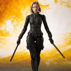 Marvel Black Widow 15 см SHFiguarts Мстители Бесконечность война BJD Фигурки игрушки