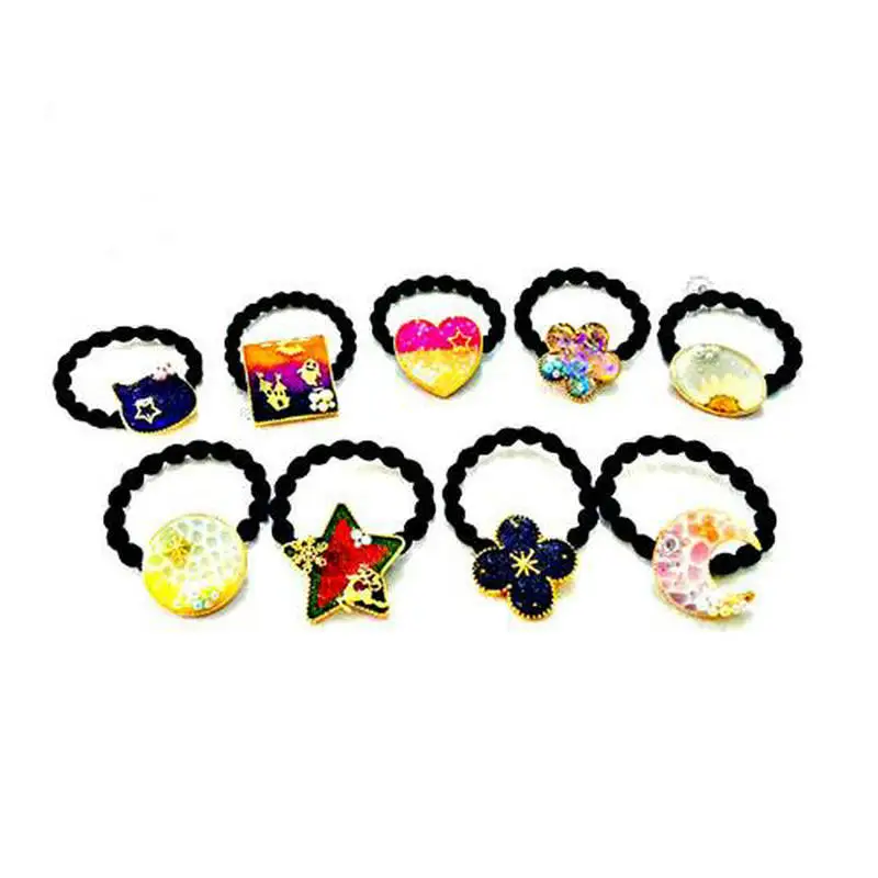 

Creative Hair Band Cat Bezel DIY Jewelry Pendant Accessories Charms Handmade UV Resin Moon Star Heart Decoration Findings Art