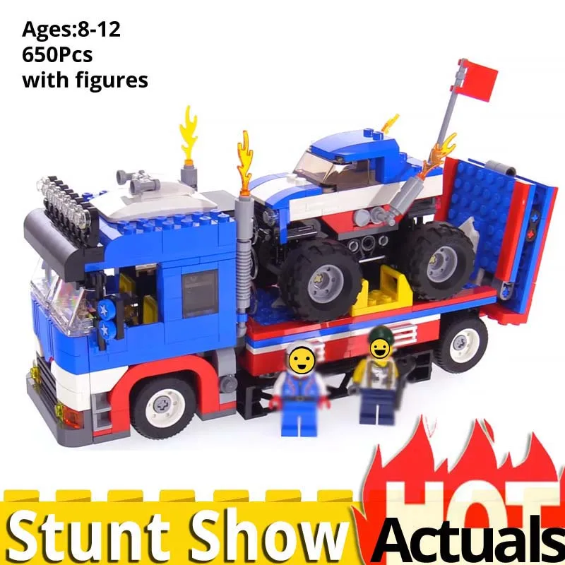 

legoinglys car 24052 Set compatible reator 31085 Mobile Stunt Show Building Blocks Bricks Educational kids Toys birthday Gift