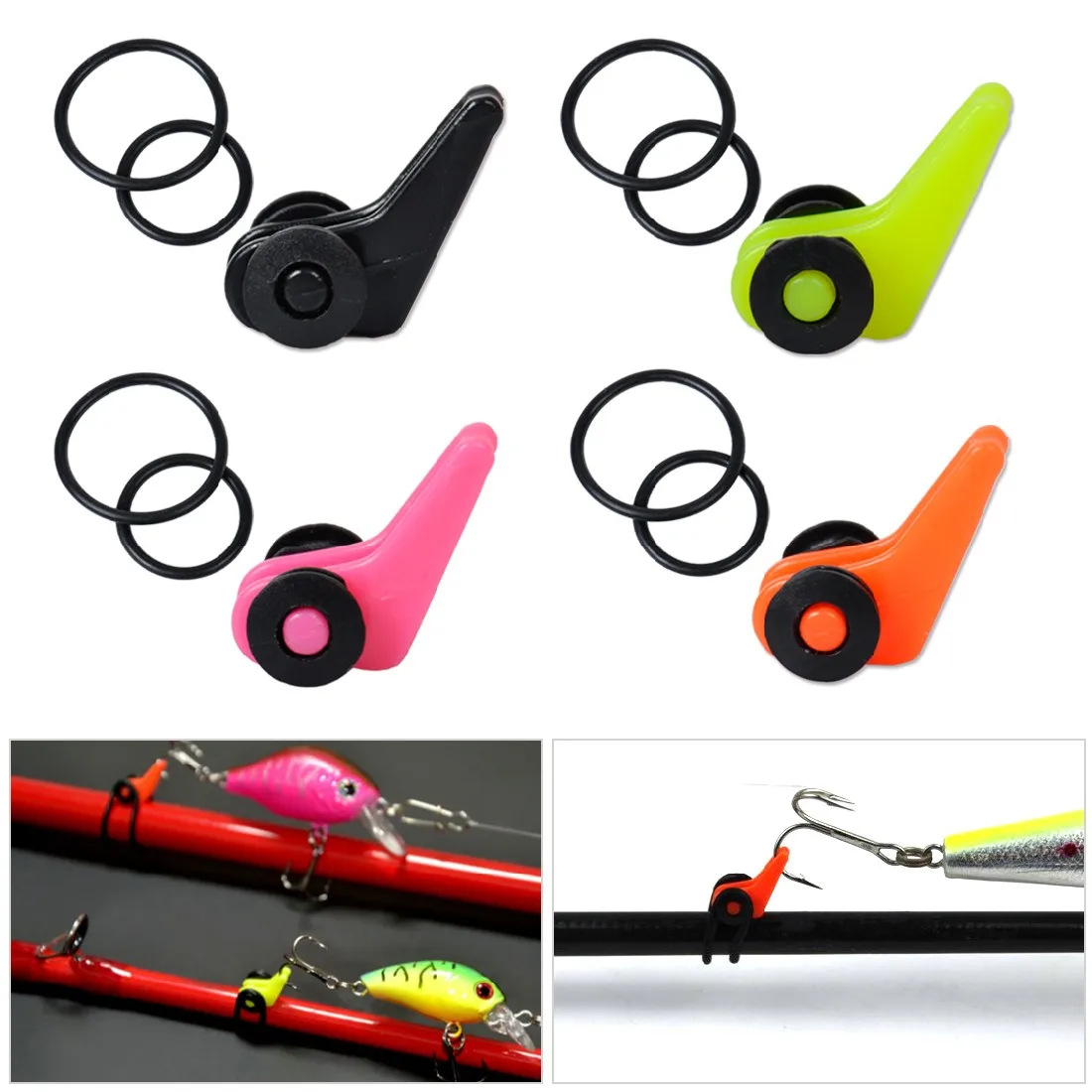 Buy 1 pcs Hang Hooks Rod Fishing Rod Lure Spoon Bait