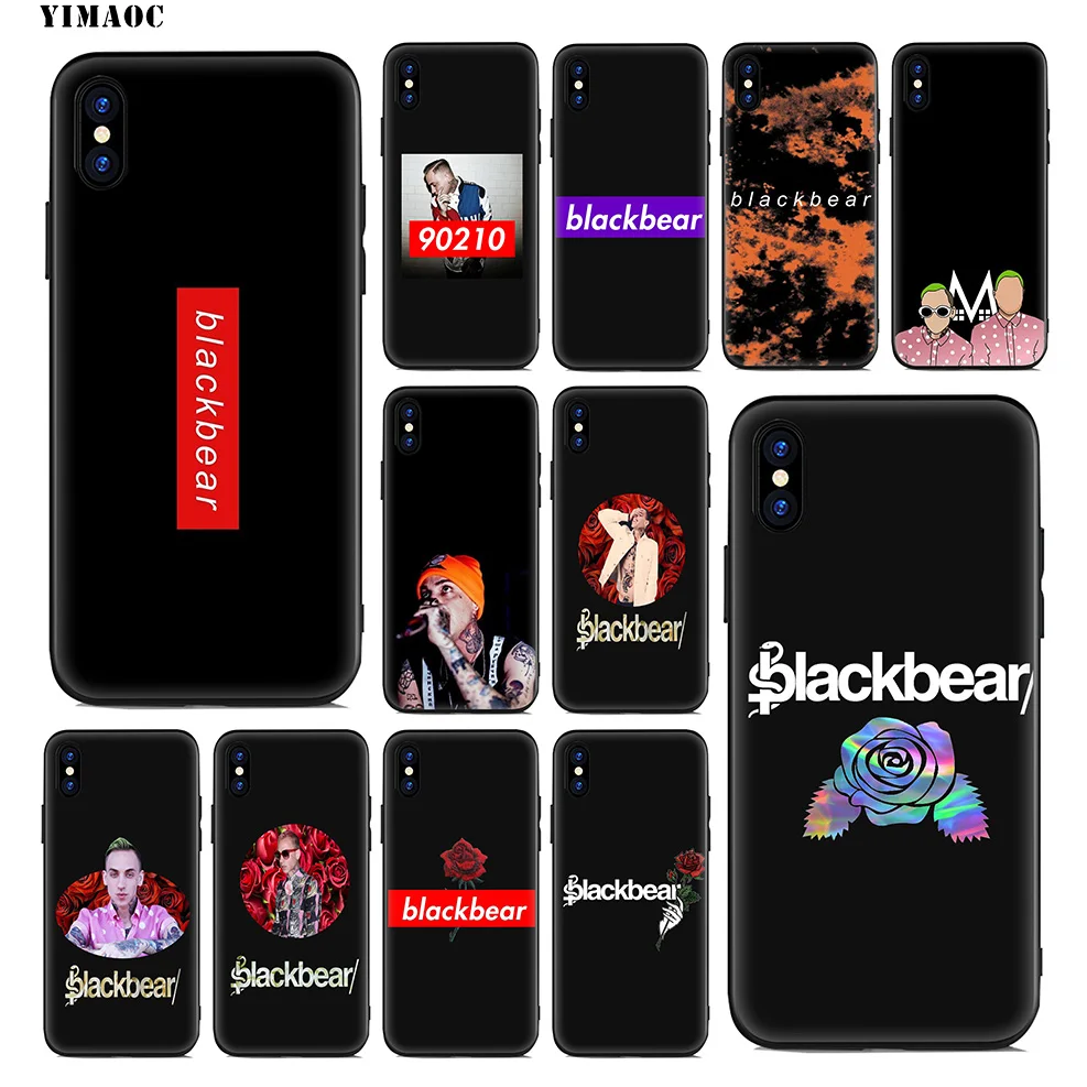 YIMAOC Blackbear Black Bear Rapper Soft Silicone Case for iPhone 11 Pro Xr Xs Max X or 10 8 7 6 6S Plus 5 5S SE Cover |