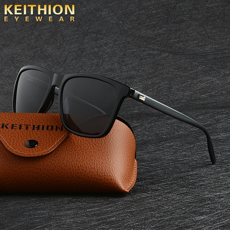 HEITHION Brand Unisex Aluminum Legs Square Men's Polarized Sun Glasses Fashion  Eyewears Accessories Sunglasses For Men