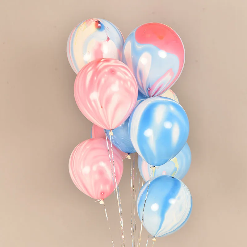 

10pcs 10inch/12inch Latex Agate Marble Balloon Colorful Inflation Kid Air Ball Wedding Birthday Party Decor Baby Shower Supplies