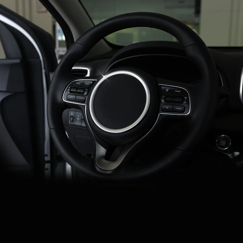 Для Kia Sportage 2016 2018 центральное кольцо рулевого колеса крышка Хромированная
