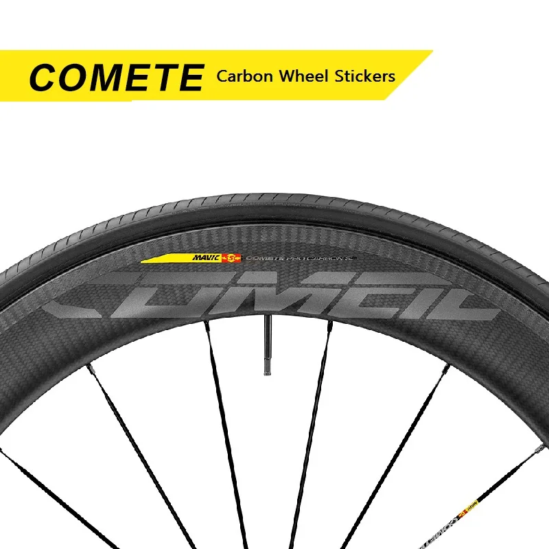 

Two Wheels Set Stickers for MAVIC COMETE for Road Bike Carbon Wheel Race Cycling Bicycle Decals 30mm 42mm 50mm