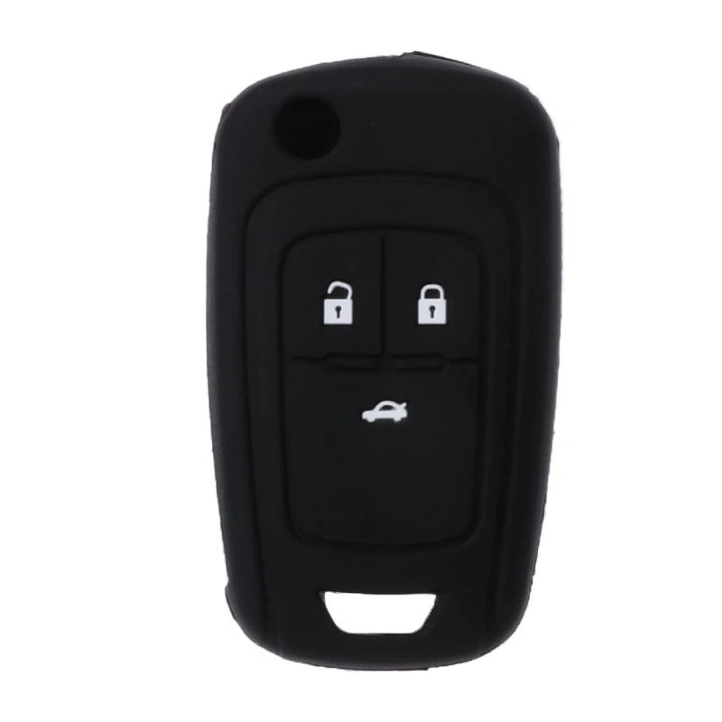 

3 Buttons Silicone Car Key Fob Cover Case For Opel Astra Mokka Corsa Insignia