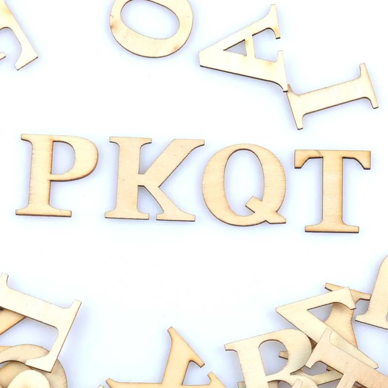 26 шт. (1 комплект) 30x33 мм буквы/алфавит натуральное дерево Скрапбукинг карфт ручной