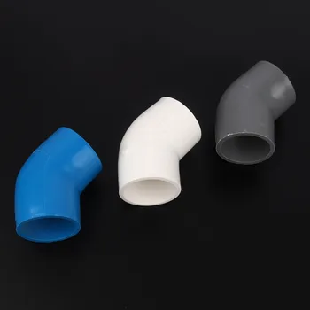 

Free Shipping 2pcs/lot 32mm PVC Elbow Joints 45 Degrees Garden Water Connectors Aquarium Tank Household Tap Water Pipe Adapter