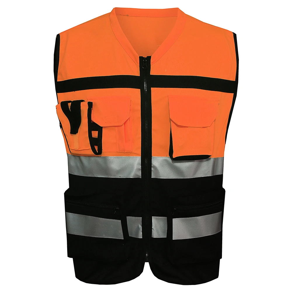 MNDS Red+Black Reflective Safety Vest Chaleco Reflectante Yellow Safety