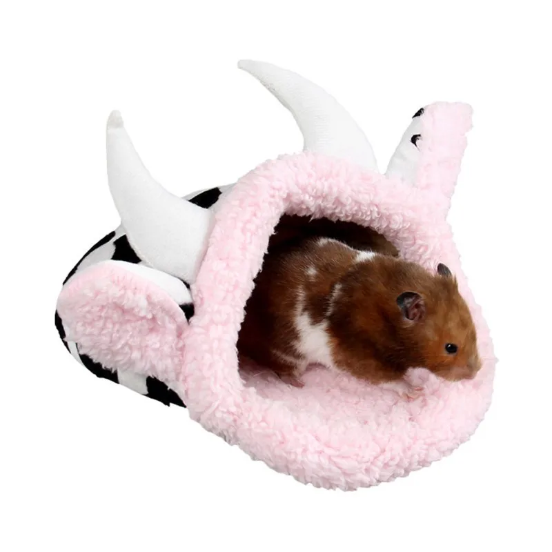 

Fleece Rabbit Guinea Pig Hamster Bed House Winter Warm Squirrel Hedgehog Chinchilla Rats Bed House Cage Small Animal Nest