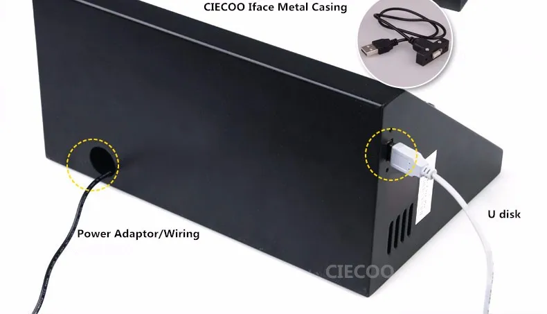 Details of metal casing