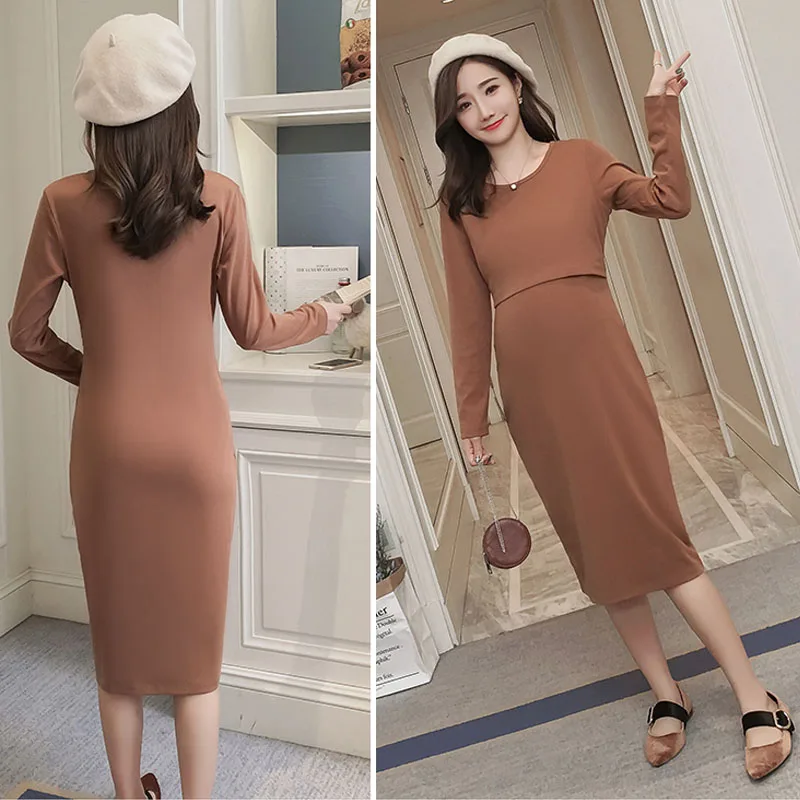 

Nursing Maternity Dresses Feeding Clothing For Pregnant Women Vestidos Breastfeeding Pregnancy Dress Maternity Clothes Wear