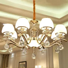 Chandelier European Crystal Chandelier Iron Chandelier Lamp simple modern living room dining low ceiling LED american k9 crystal chandelier ceiling mediterranean minimalist home crystal chandelier tree chandelier ceiling lamp led fixture
