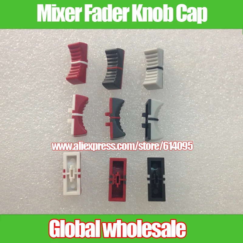 

6pcs Mixer Pusher Plastic Straight Slip Potentiometer Push Button Cap / For YAMAHA Mixer MX12/4 MX12/6 MX20/6 Fader Knob Cap