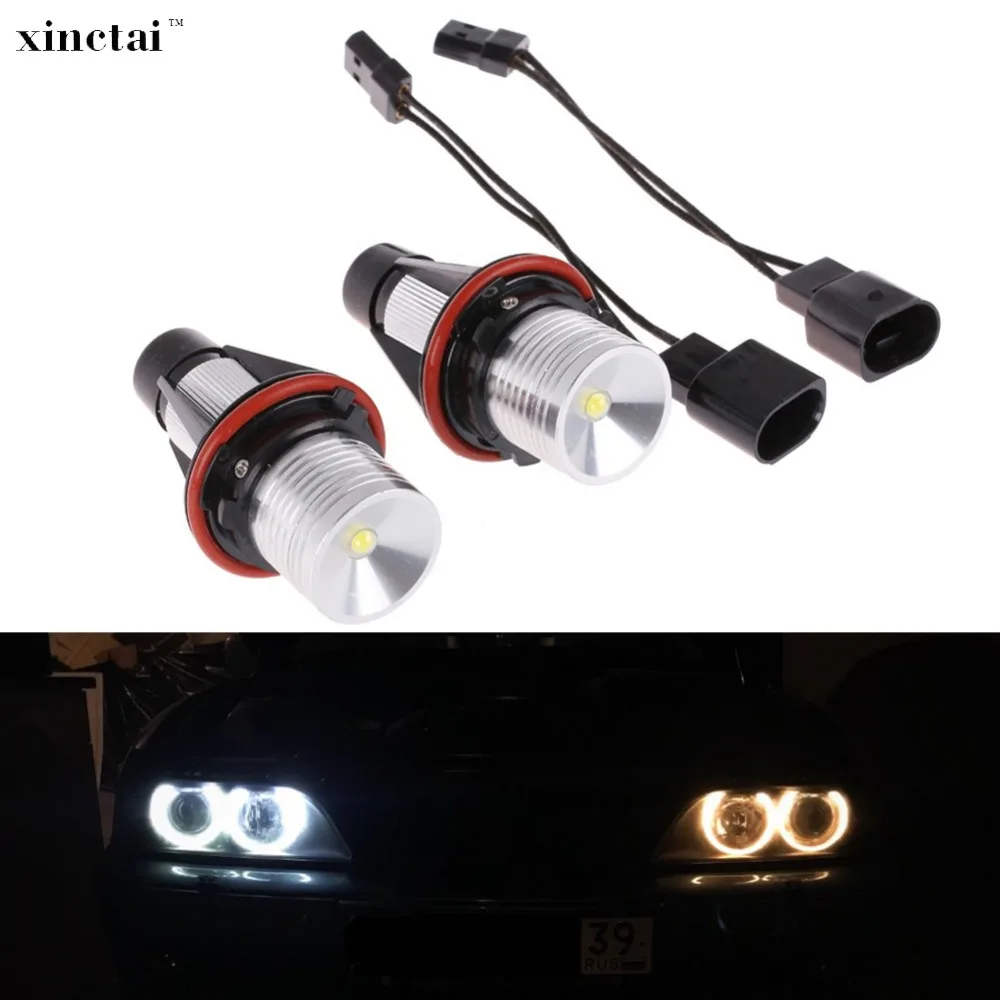 

2X3W 6W Led Marker Angel Eyes DRL Light Lamp White Yellow Blue Red for BMW X3 X5 E60 E61 E87 E39 E64 E66 E83 E53 5 6 7 Series
